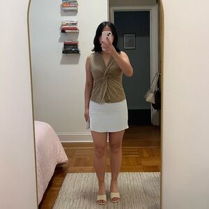 Aritzia light blue mini skirt